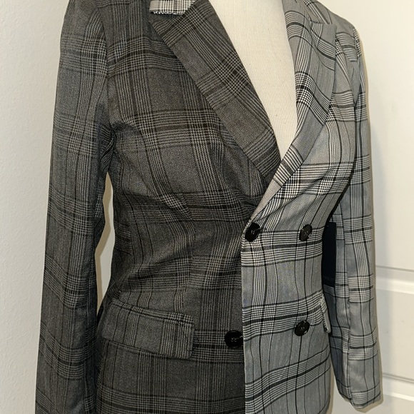 NWT Forever 21 Women’s Colorblock Blazer – Black & Tan, Size S - Picture 2 of 6